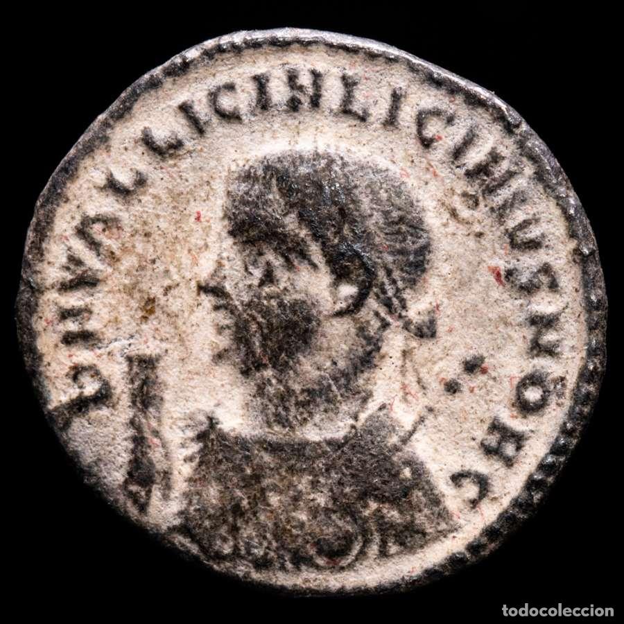 Monedas Imperio romano: Licinio II Cesar &AElig; Follis Alejandria IOVI CONSERVATORI XII&Gamma; / SMALS
