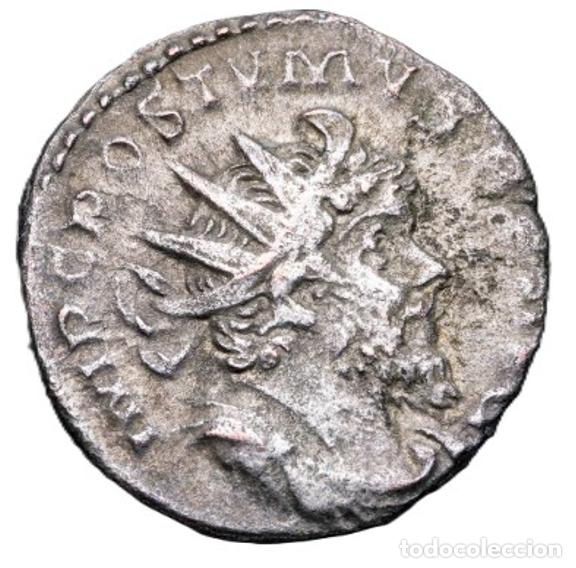 Monedas Imperio romano: Imperio Romano &middot; P&oacute;stumo &middot; Antoniniano &middot; 260&ndash;269 d.C. Diosa Moneta. RIC V-75