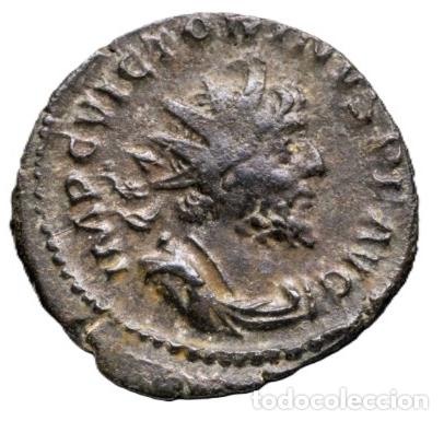 Monedas Imperio romano: Imperio Romano &middot; Victorino &middot; Antoniniano &middot; 269&ndash;271 d.C. Sol invicto. RIC V-114