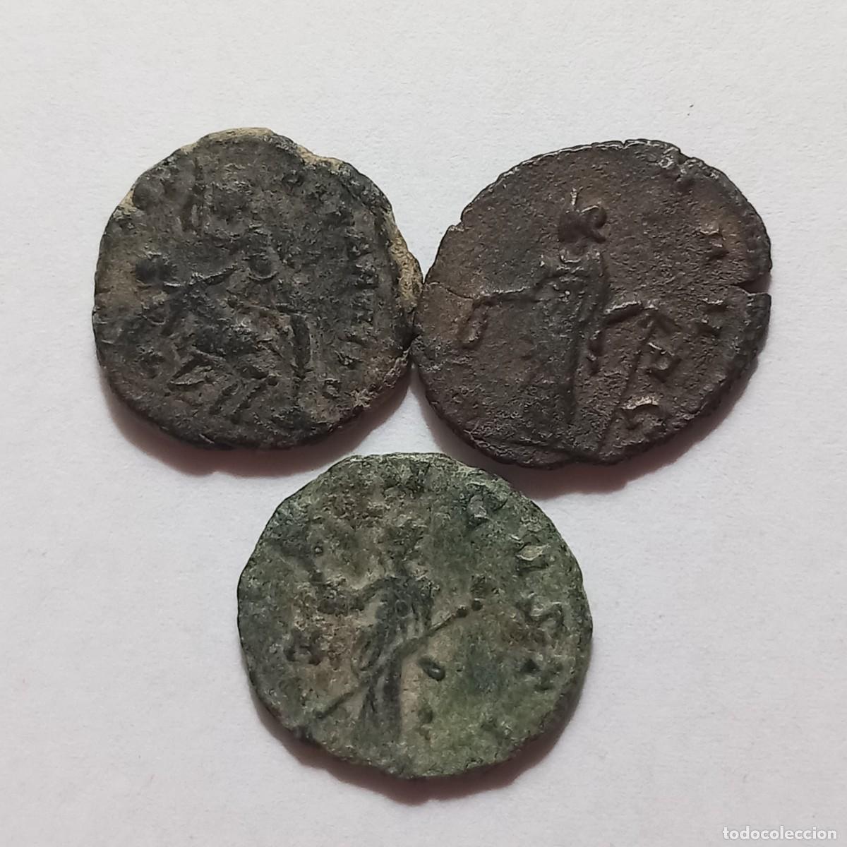 Monedas Imperio romano: Lote de monedas romanas del bajo imperio - Foto 2