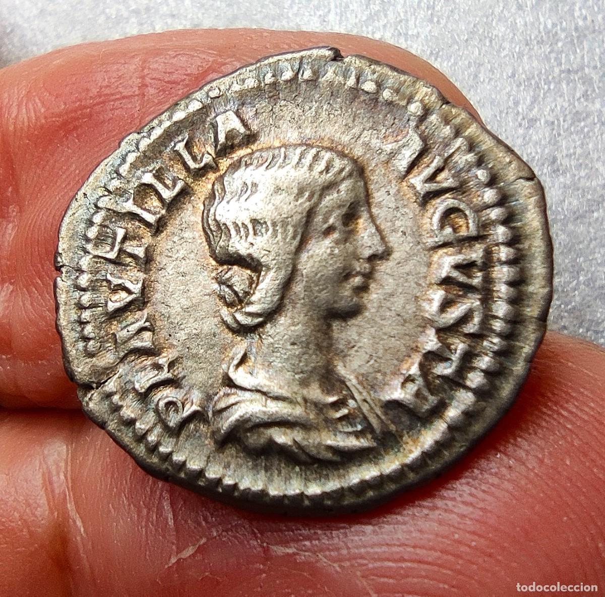 Monedas Imperio romano: Denario de Plautila esposa de Caracalla A/PLAVTILA AVGVSTA R/VENVS VICTRIX Cohen 25