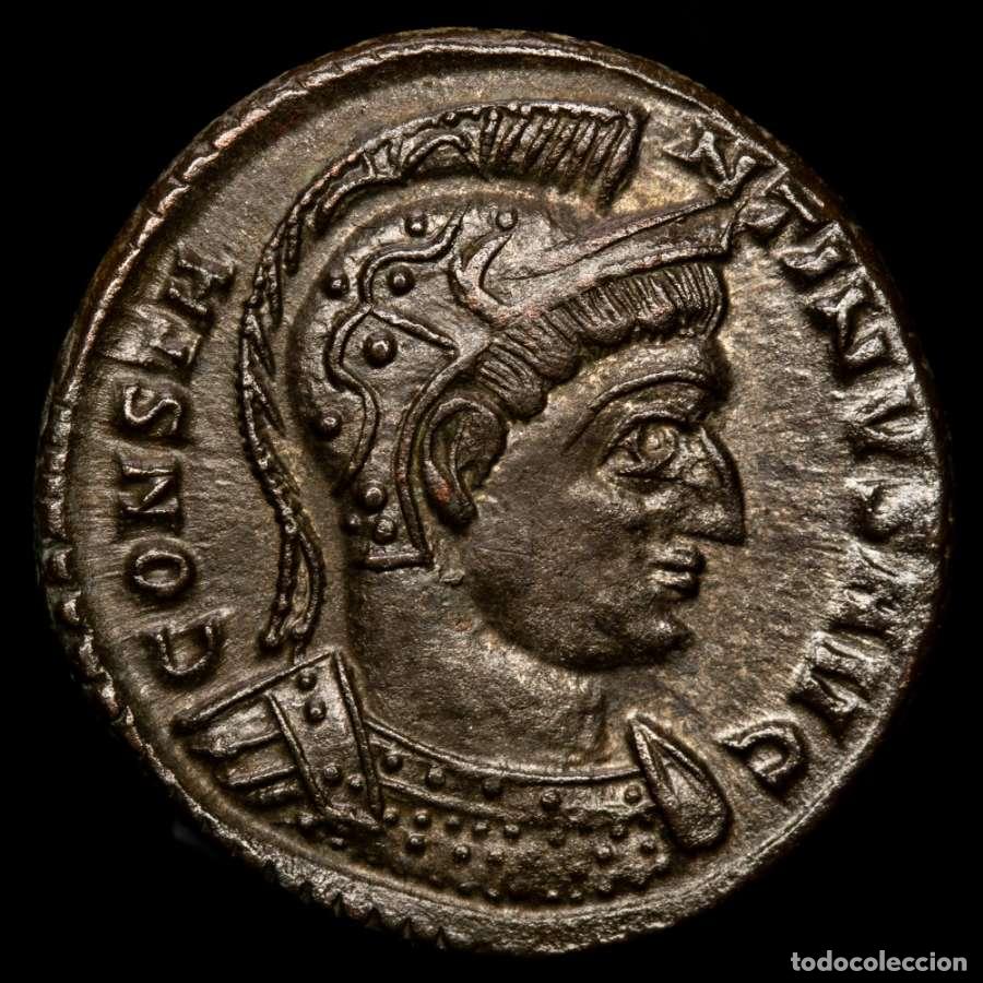 Monedas Imperio romano: Constantino I (307-337) &AElig; Follis. BEATA TRANQVILLITAS // STR (185)