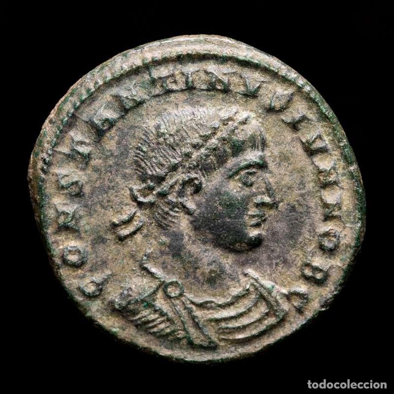 Monedas Imperio romano: Constantino II AE follis. Heraclea. PROVIDEN-TIAE CAESS // SMH&Gamma;.