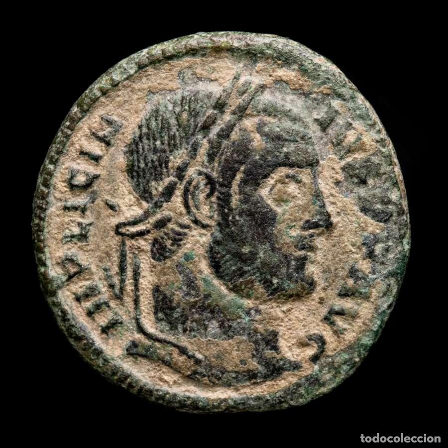 Monedas Imperio romano: Licinio I (308-324) bronce follis. Arles. 320. VO/TIS/XX. S A. Raro
