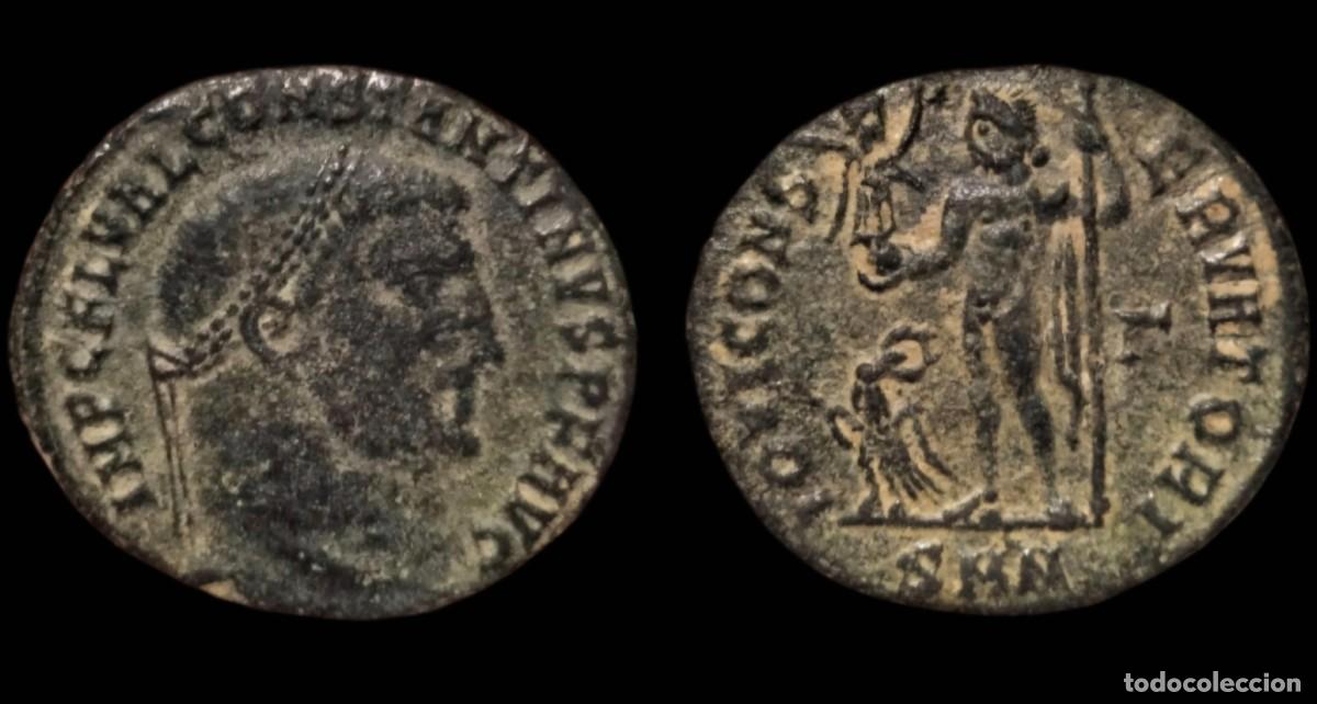 Monedas Imperio romano: Follis Emperador CONSTANTINO I. 306 337 dC. Nikomedia.