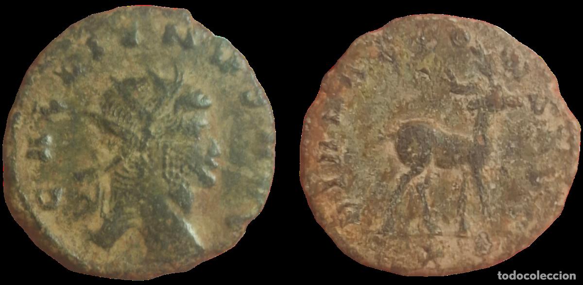 Monedas Imperio romano: ANTONINIANO DEL EMPERADOR GALLIENO (253-268 D.C.)