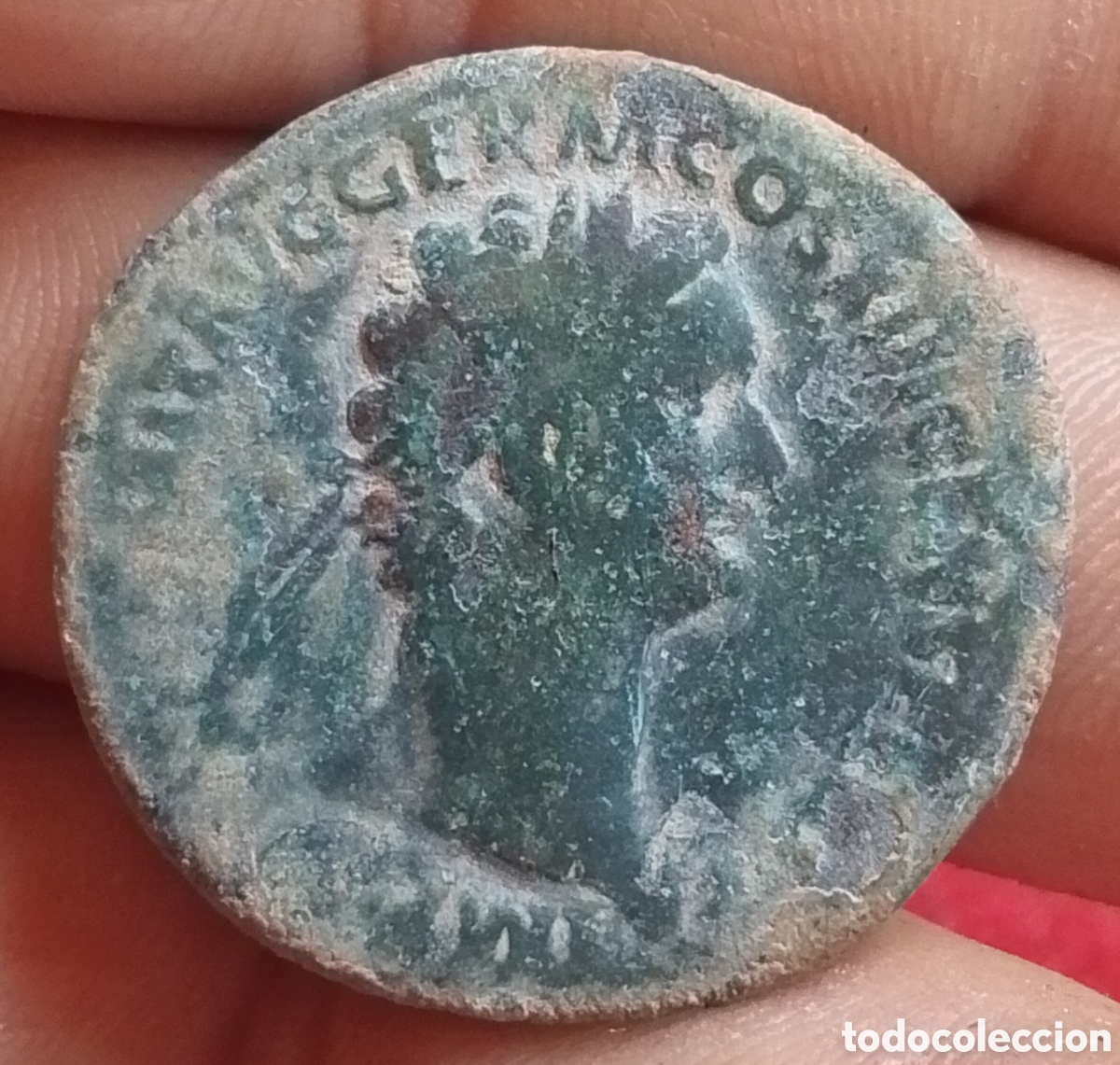 Monedas Imperio romano: Domiciano as imperial de bronce