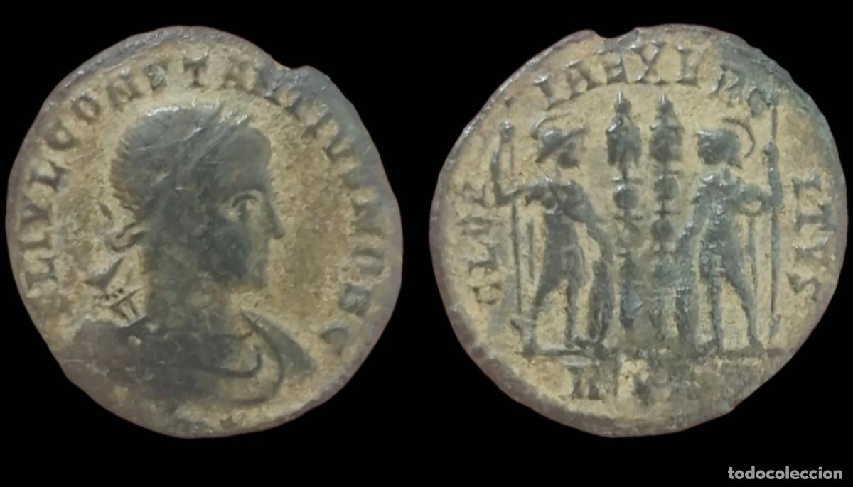 Monedas Imperio romano: MONEDA DEL EMPERADOR CONSTANCIO II 324 -337 dC reverso GLORIA EXERC-ITVS C