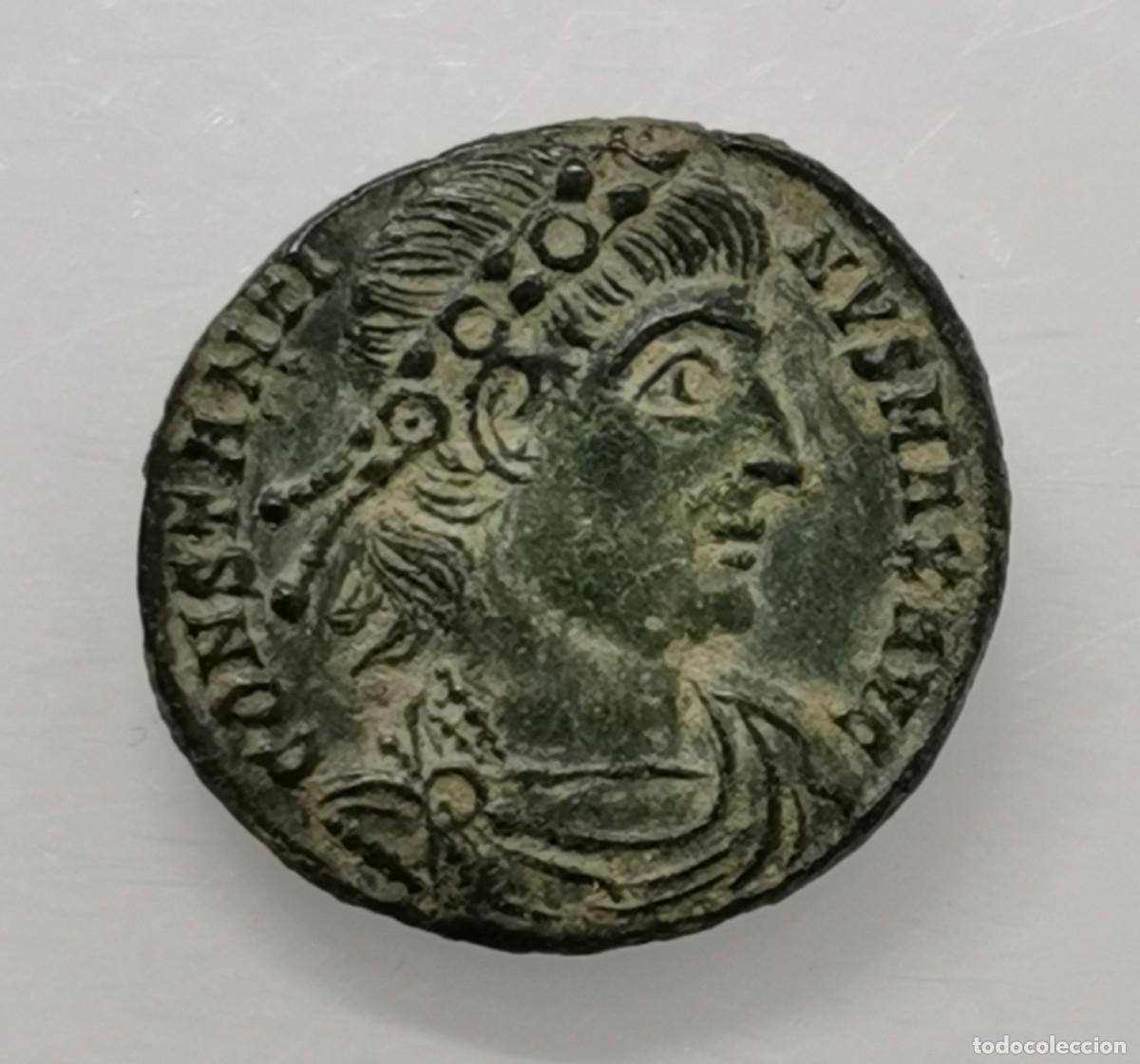 Monedas Imperio romano: Constantino I - Centenional - GLORIA EXERCITVS - Arles (336-340 d.C.