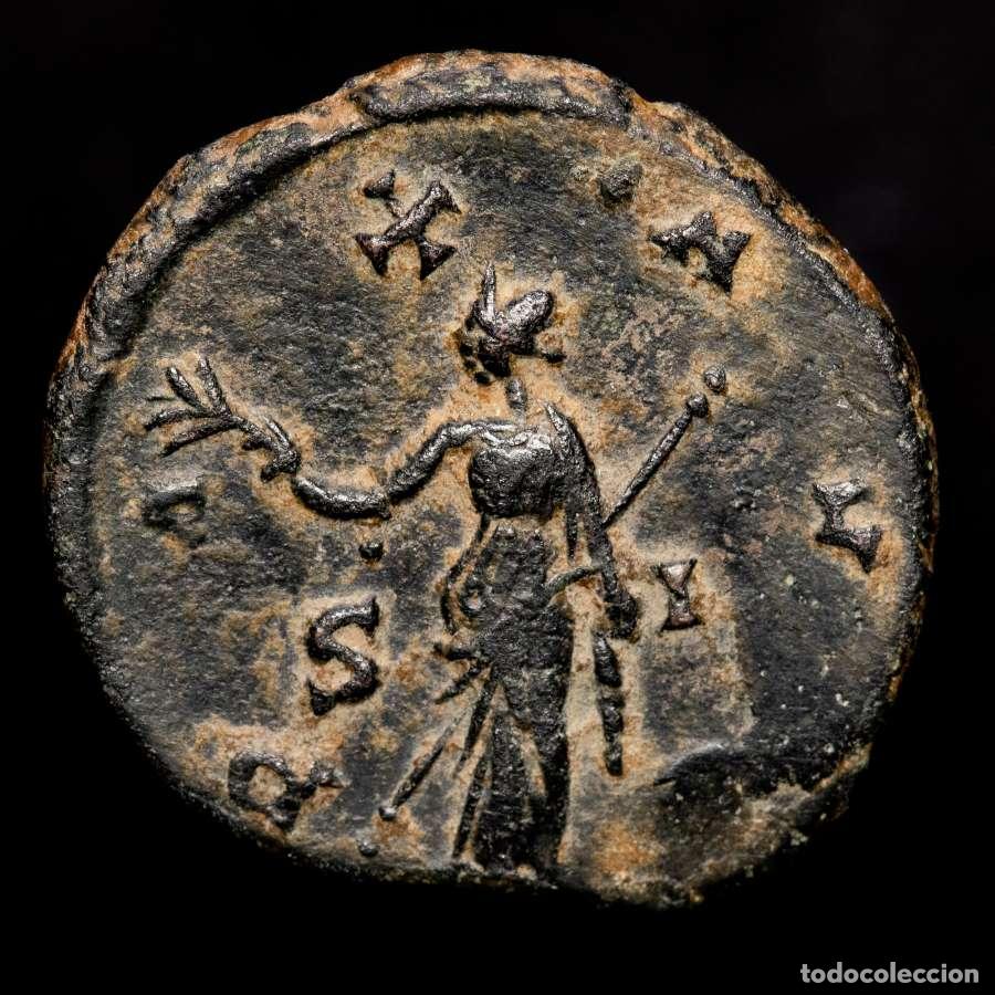 Monedas Imperio romano: Galieno, 253-268 antoniniano, bronce. Siscia. PAX AVG / S-I. Raro.