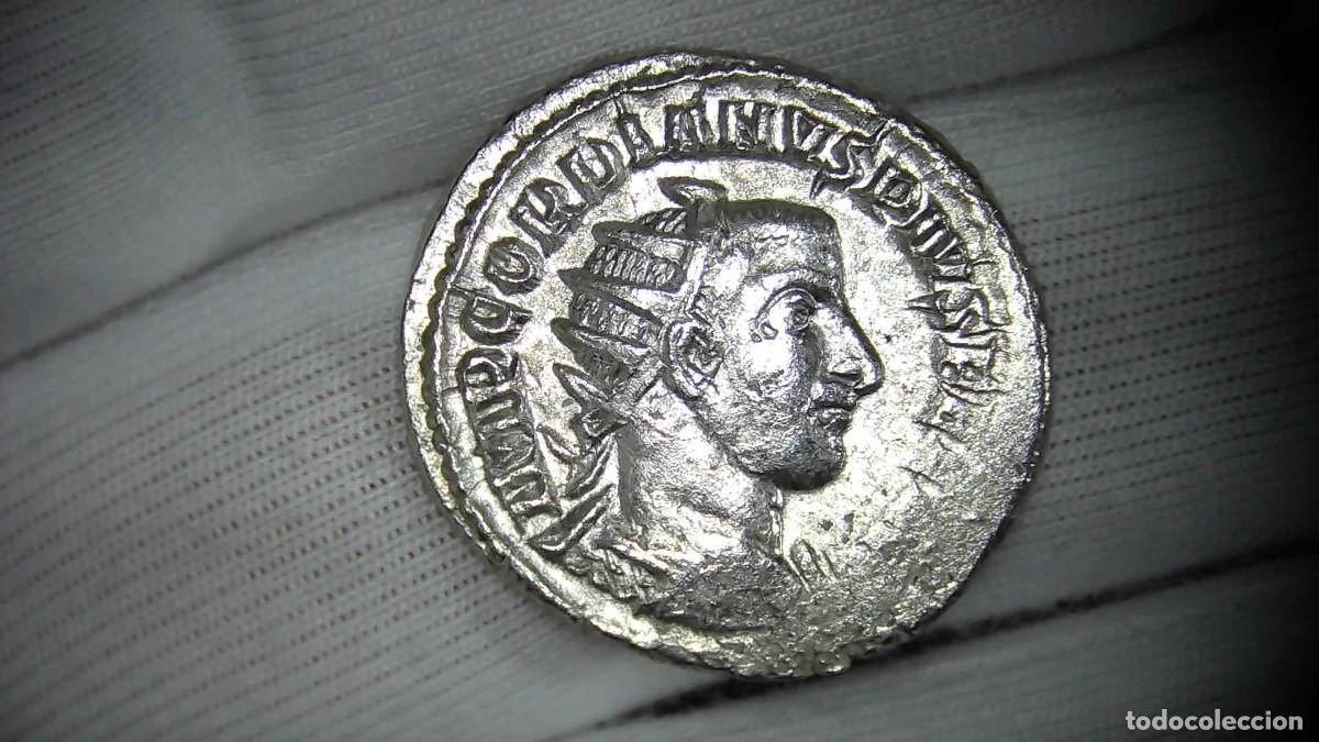 Monedas Imperio romano: Gordiano III Antoniniano, ''ORIENS AVG'' MBC