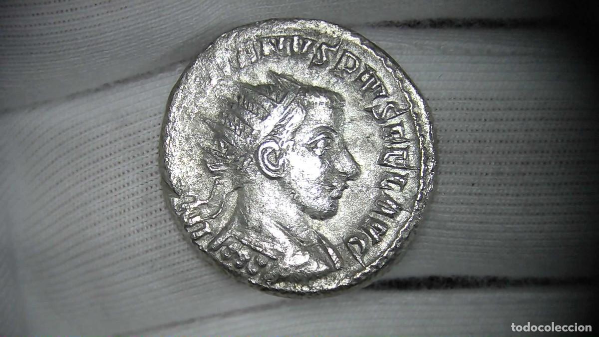 Monedas Imperio romano: Gordiano III, Antoniniano, ''ORIENS AVG'' MBC