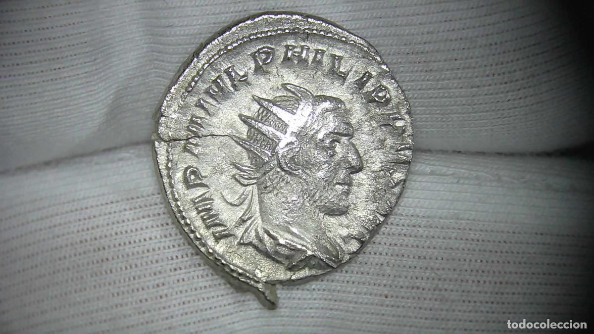 Monedas Imperio romano: Filipo I el &Aacute;rabe Antoniniano, ''ROMAE AETERNAE'' MBC+