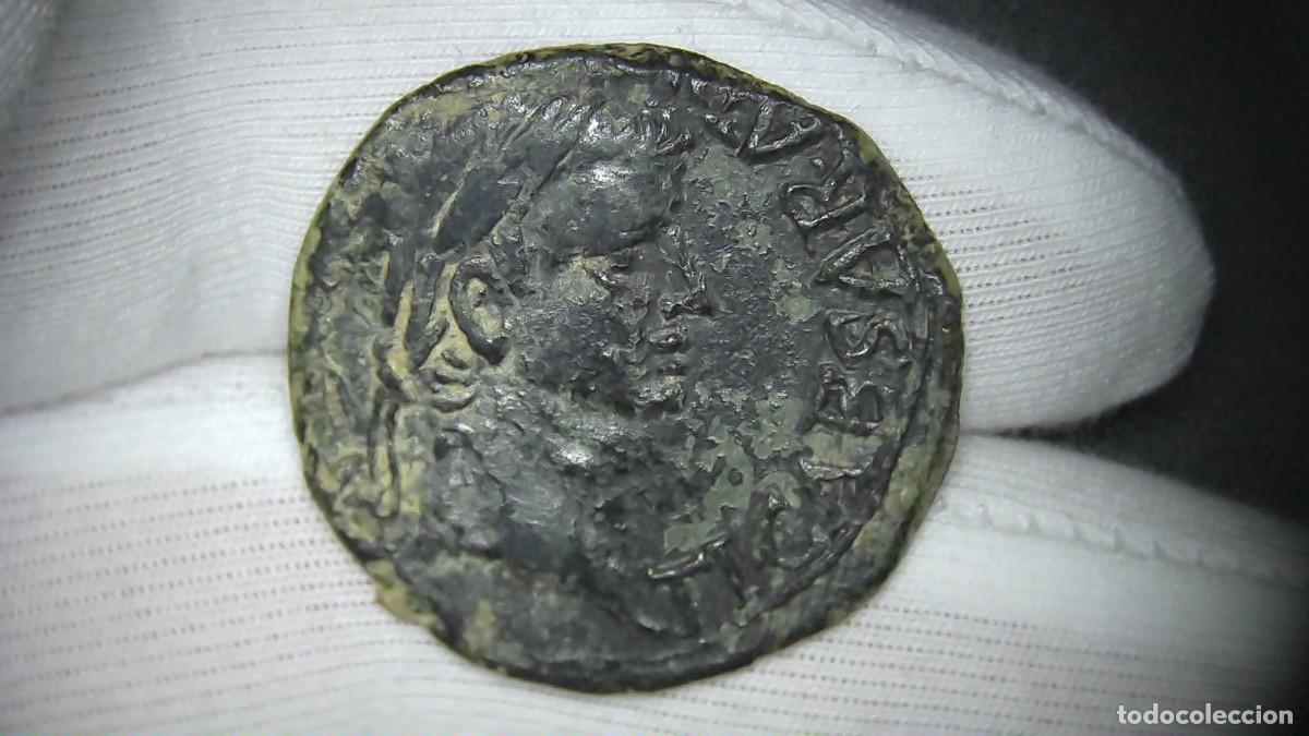 Monedas Imperio romano: Tiberio As Turiaso (Tarazona) Hispania MBC