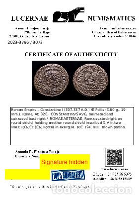 Monedas Imperio romano: Constantino I - Roma. ROMAE AETERNAE // RЄѠCT - Foto 3