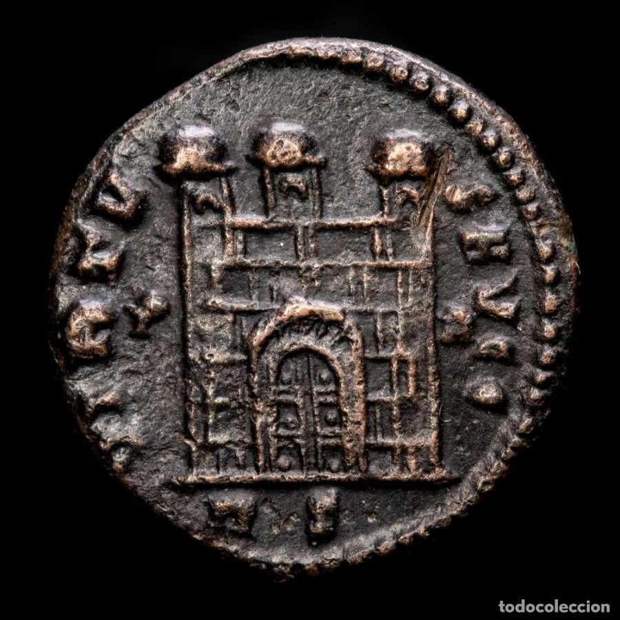 Monedas Imperio romano: Licinio I &AElig; Follis, Roma, VIRTVS AVGG P-R / RS (tipo Argenteo) Raro