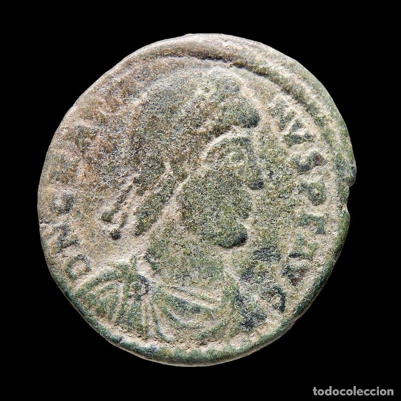 Monedas Imperio romano: Graciano, Maiorina Arles REPARATIO REIPVB - TCON. A65-M