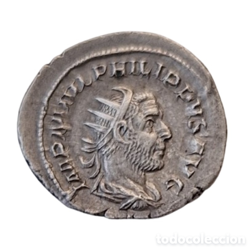 Monedas Imperio romano: Imperio romano. Filipo I El &Aacute;rabe 244-247 AD AR Antoniniano Imperio Romano ROMA.