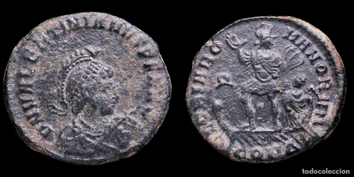 Monedas Imperio romano: Valentinian II Follis - GLORIA ROMANORVM, Constantinople - 22 mm / 4,70 gr.