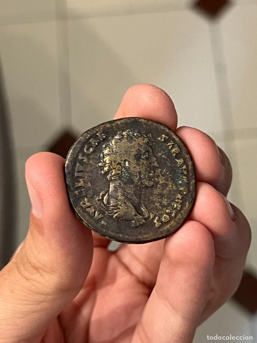 Monedas Imperio romano: Moneda Romana 161-180 d.C.