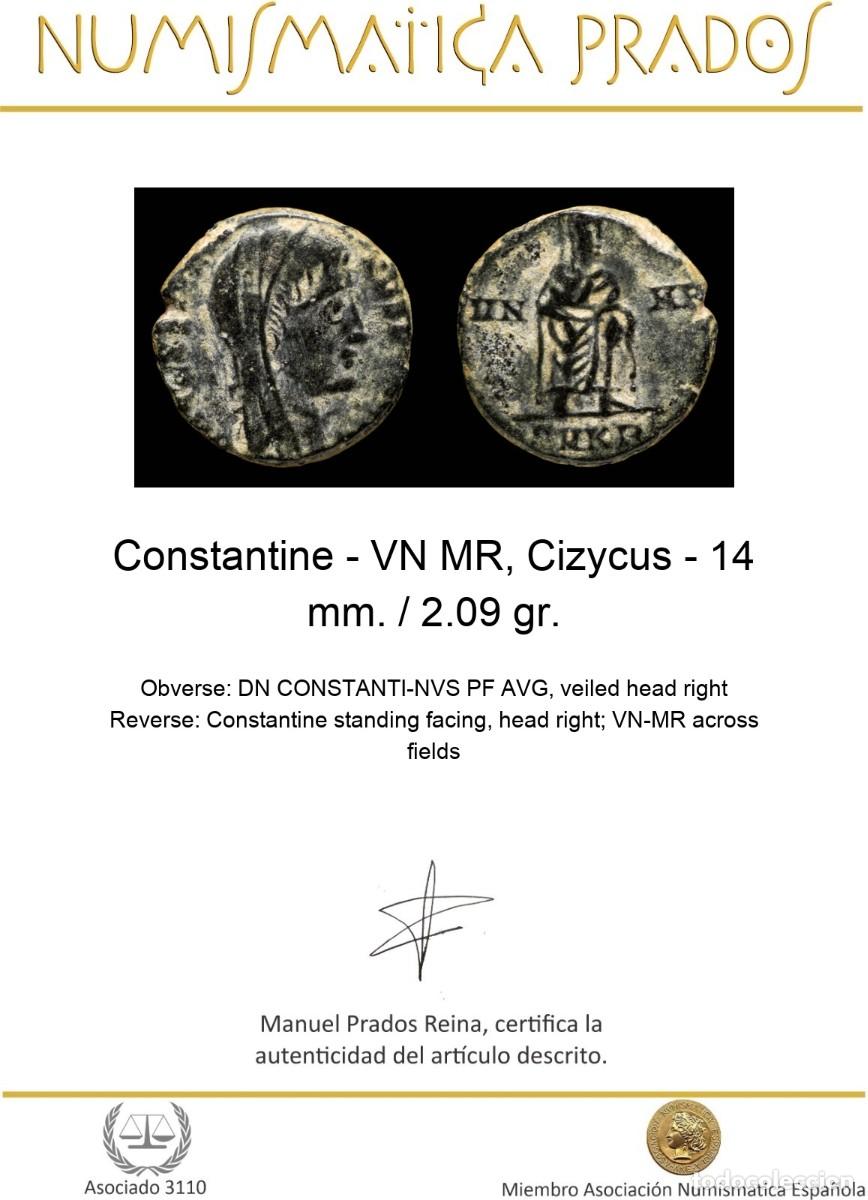 Monedas Imperio romano: Constantine - VN MR, Cizycus - 14 mm. / 2.09 gr. - Foto 2