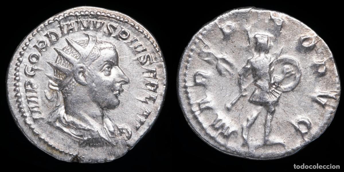 Monedas Imperio romano: Gordian III Antoninianus - MARS PROPVG, Rome - 22 mm / 4,18 gr.