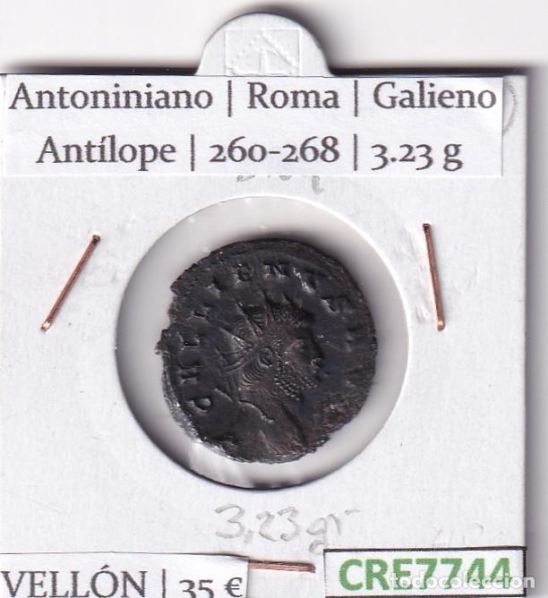 Monedas Imperio romano: CRE7744 MONEDA ROMANA ANTONINIANO ROMA GALIENO ANTILOPE 260-268