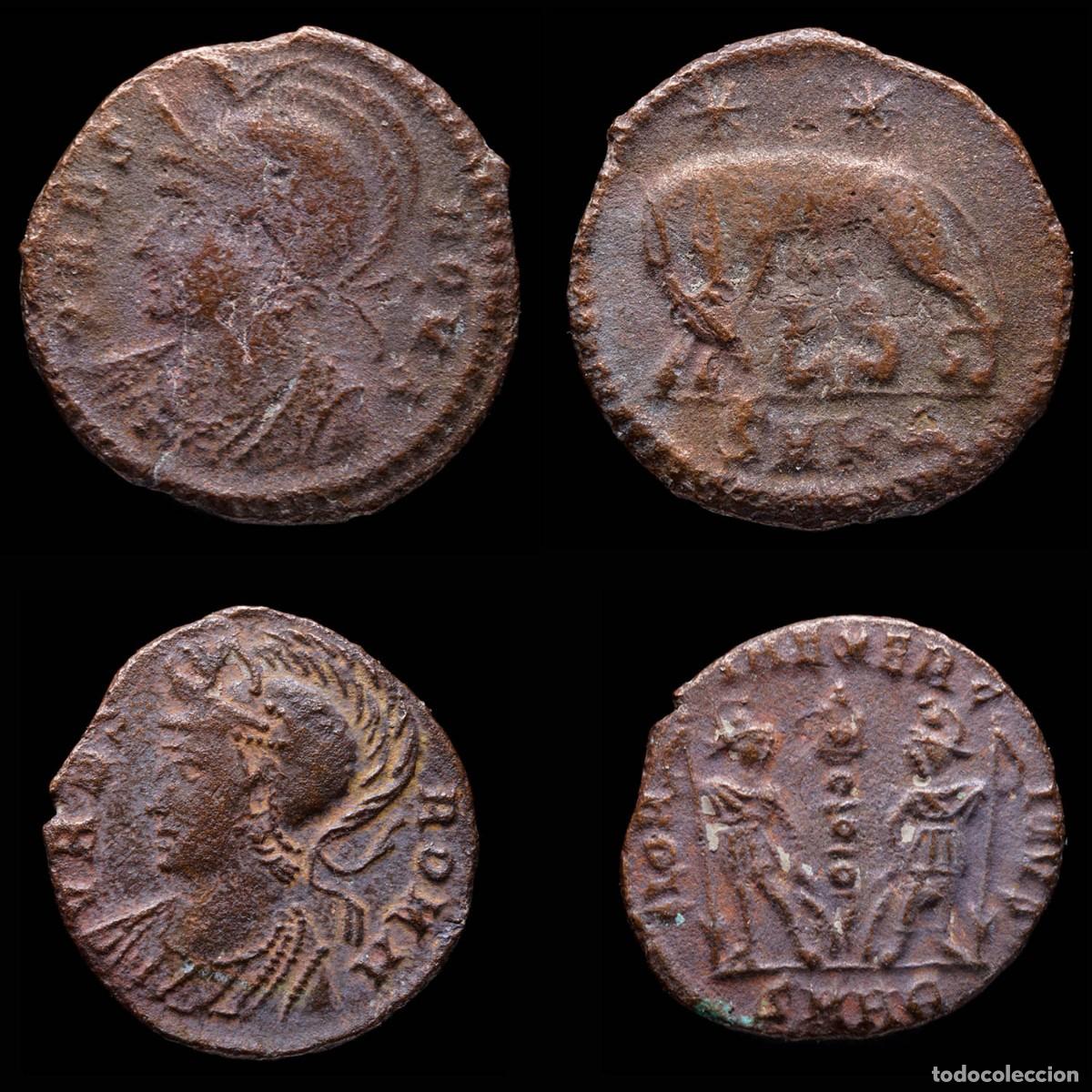 Monedas Imperio romano: Constantine I Commemorative Series - VRBS ROMA/GLORIA EXERCITVS, Heraclea - 2 Coins Lot.