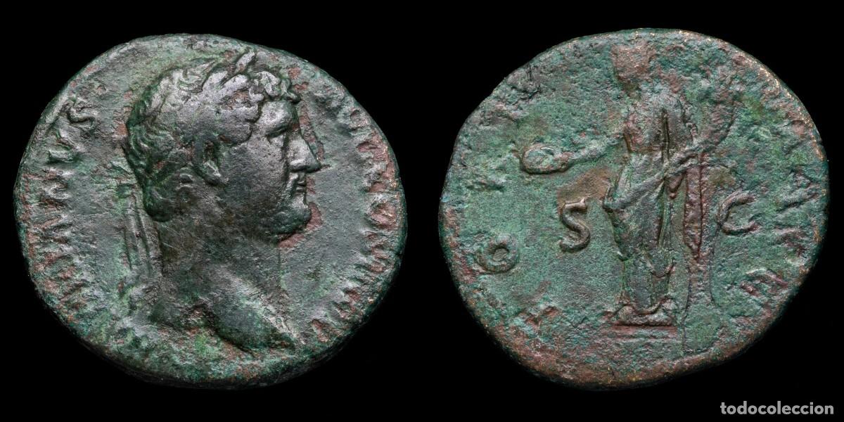 Monedas Imperio romano: Hadrian As - FORTVNA AVG - 26 mm / 10,70 gr.