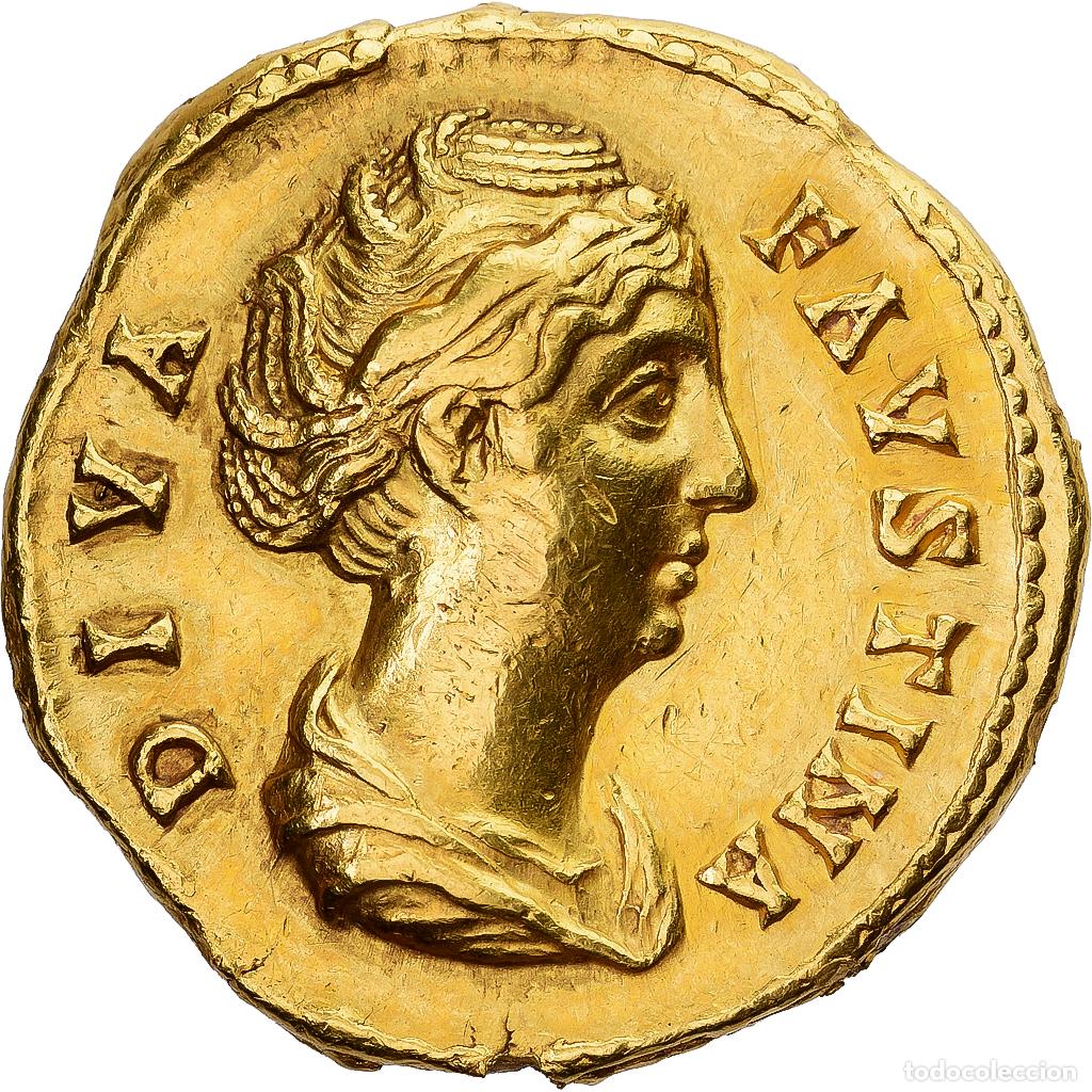 Monedas Imperio romano: [#982534] Roman Empire, Diva Faustina I, Aureus, 141, Rome, Oro, MBC+, Calic&oacute;:1758
