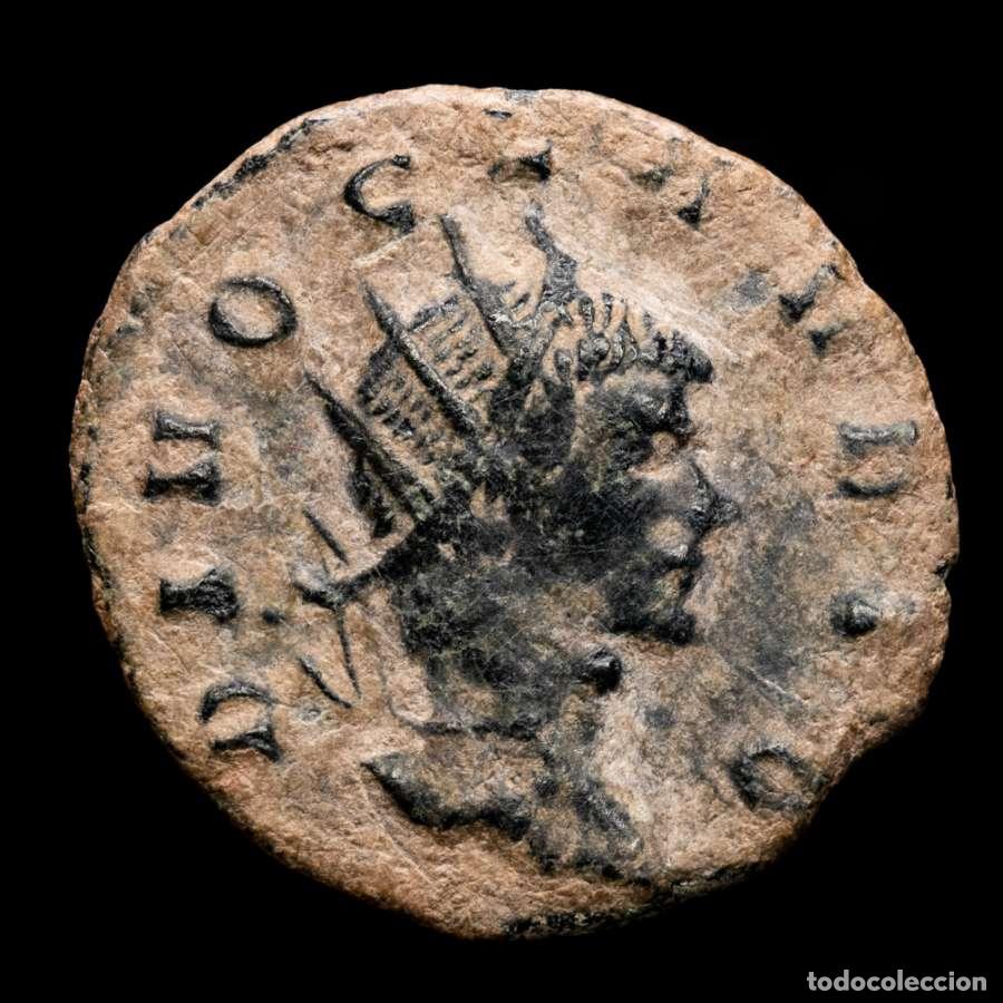 Monedas Imperio romano: DIVO CLAUDIO &AElig; antoniniano. CONSECRATIO. Aguila. Roma.