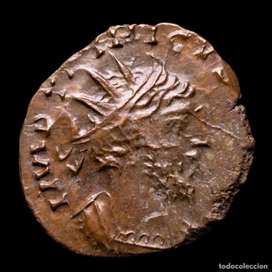 Monedas Imperio romano: T&eacute;trico I, Antoniniano, LAETITIA AVG N, Colonia 272-273 dC.
