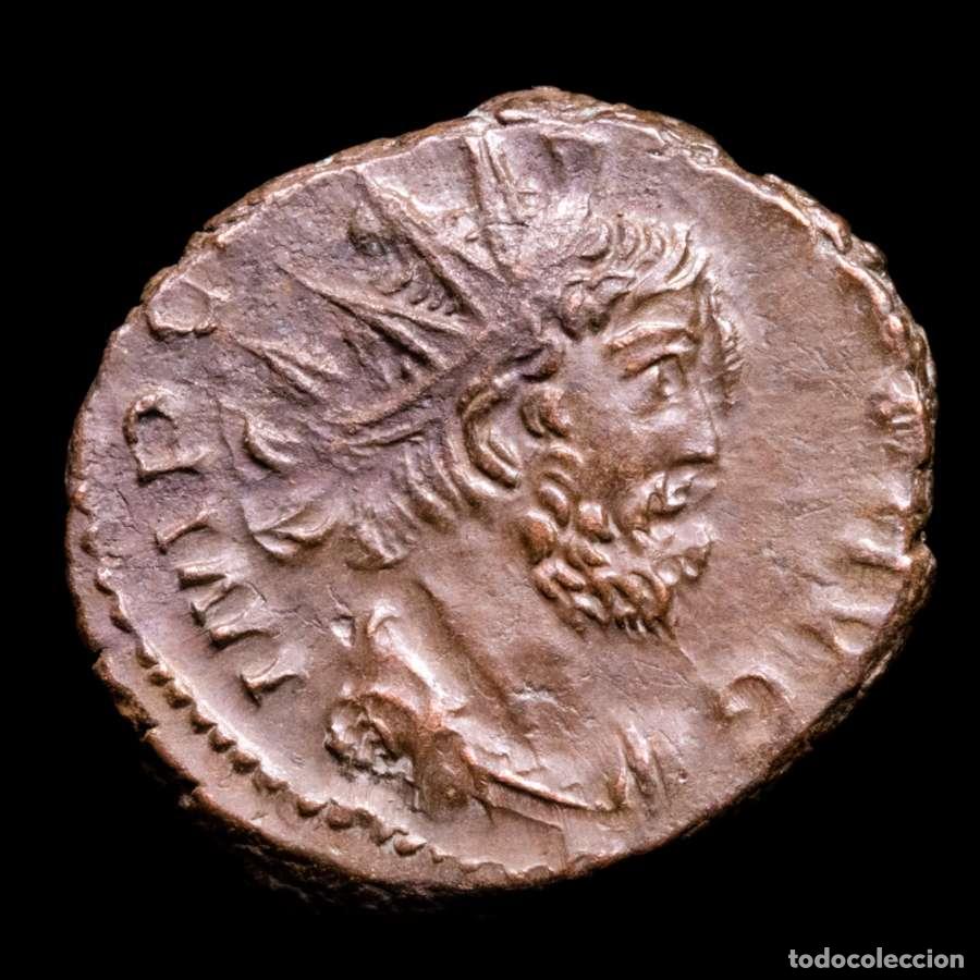 Monedas Imperio romano: Tetrico I (271-274 dC.) antoniniano de bronce, Treveri SPES PVBLICA