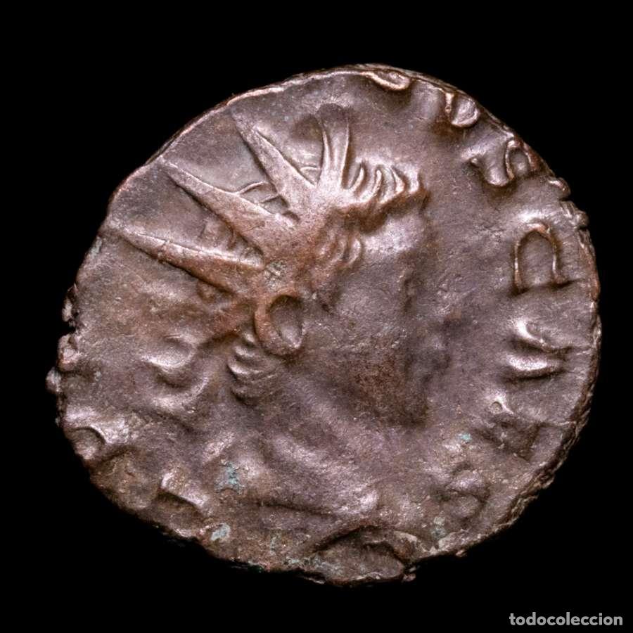 Monedas Imperio romano: Tetrico II (271-274 dC) antoniniano de bronce. Colonia PIETAS AVGG