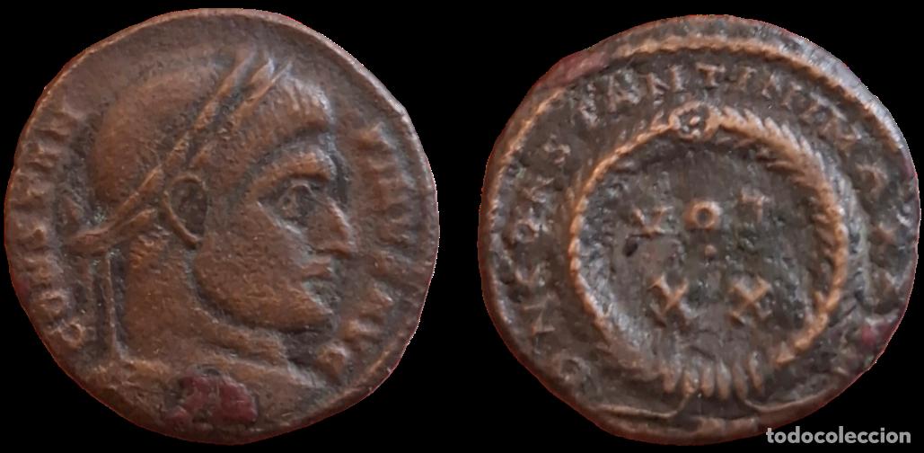 Monedas Imperio romano: Constantino I (307-337 dC.) Follis)