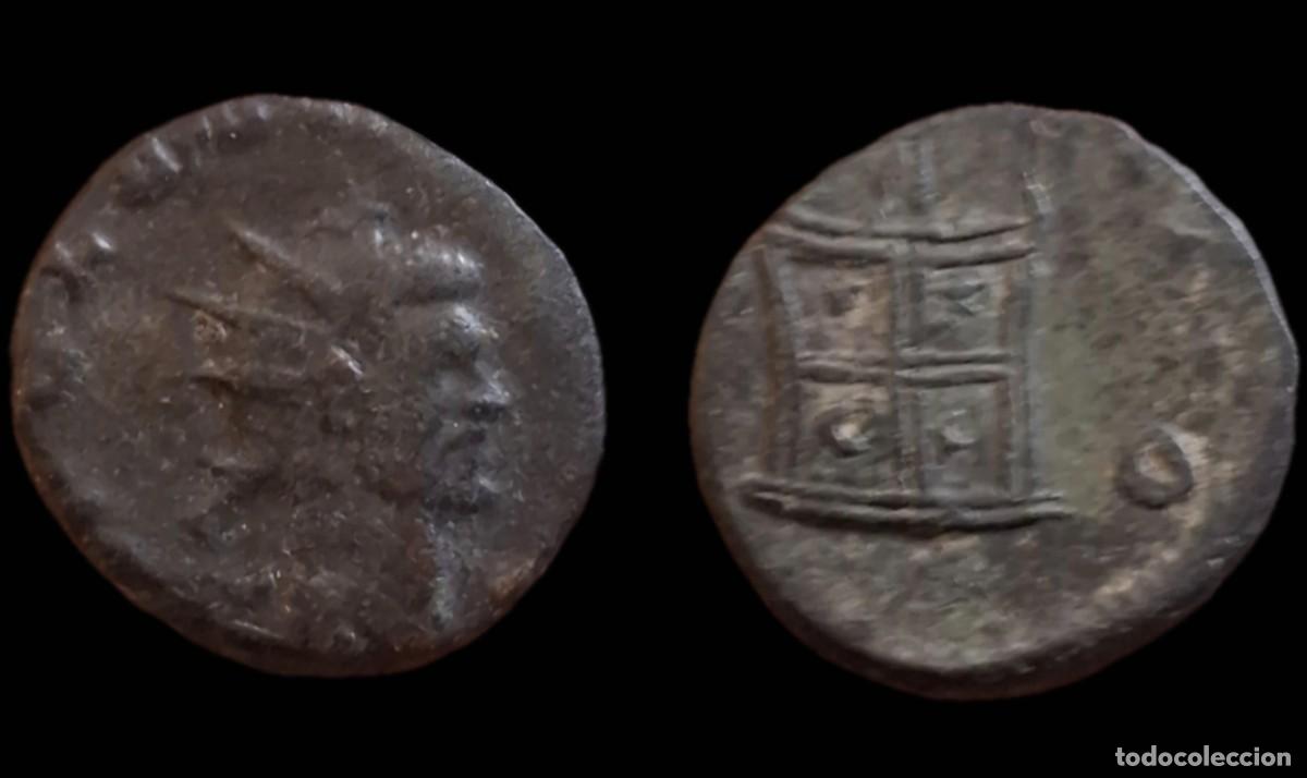 Monedas Imperio romano: Bronce de imitacion hisp&aacute;nica en tiempos de Quintilo y Aureliano,a nombre de Claudio II El Gotico