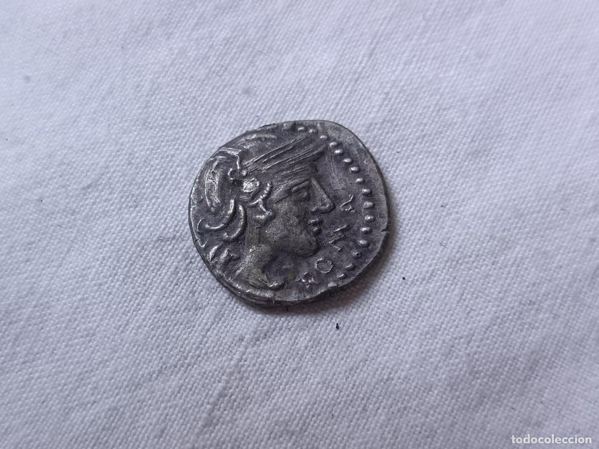 M&uuml;nzen R&ouml;misches Reich: Denario Romano, falso de &eacute;poca, de plomo