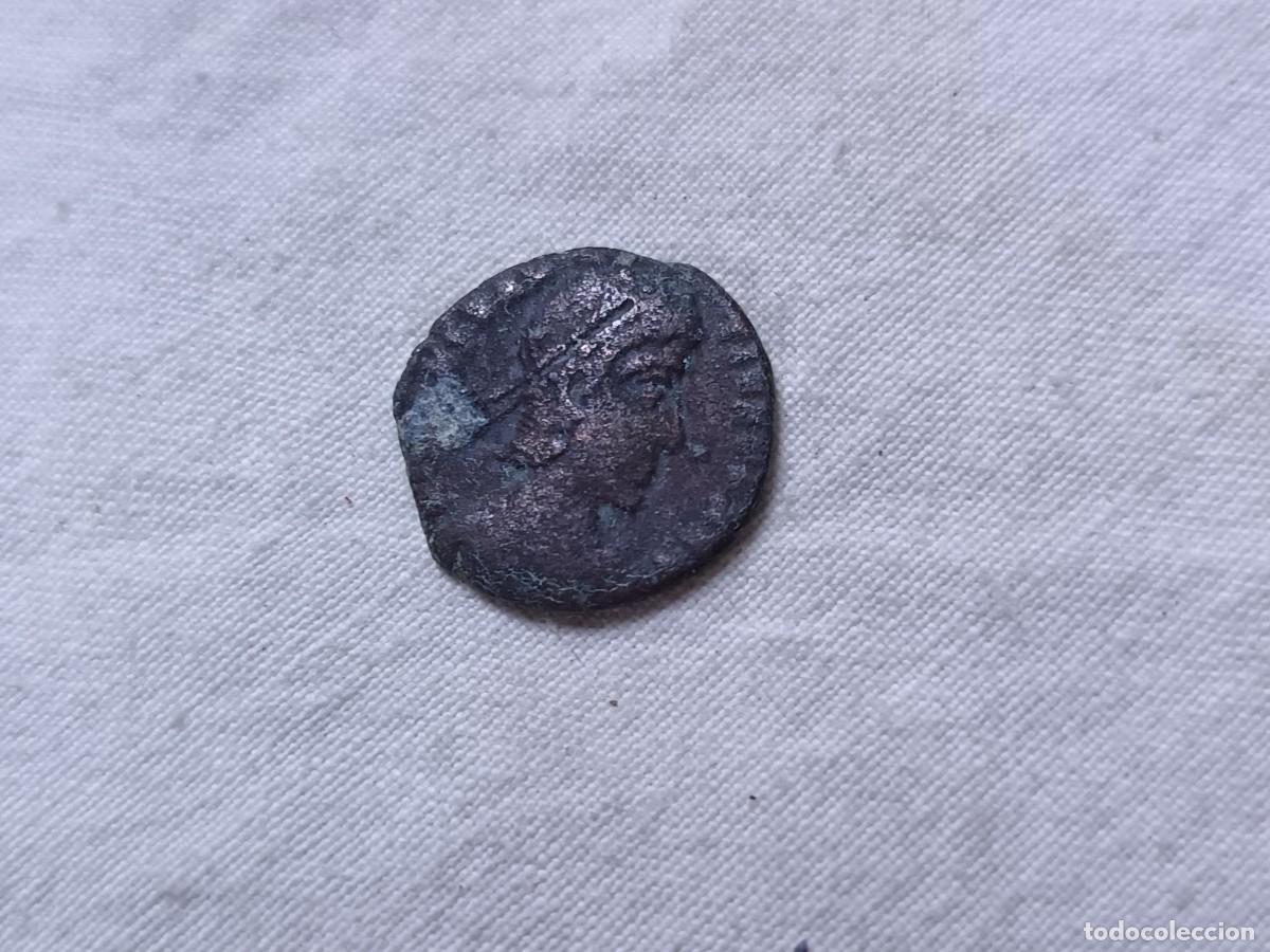 Monedas Imperio romano: MR23, Antigua Moneda Romana, emperador a identificar