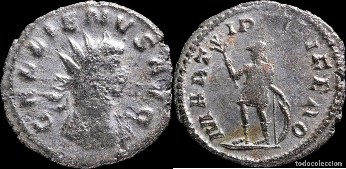 Monedas Imperio romano: Antoniniano de Galieno - MARTI PACIFERO - 18 mm / 3.31 gr.