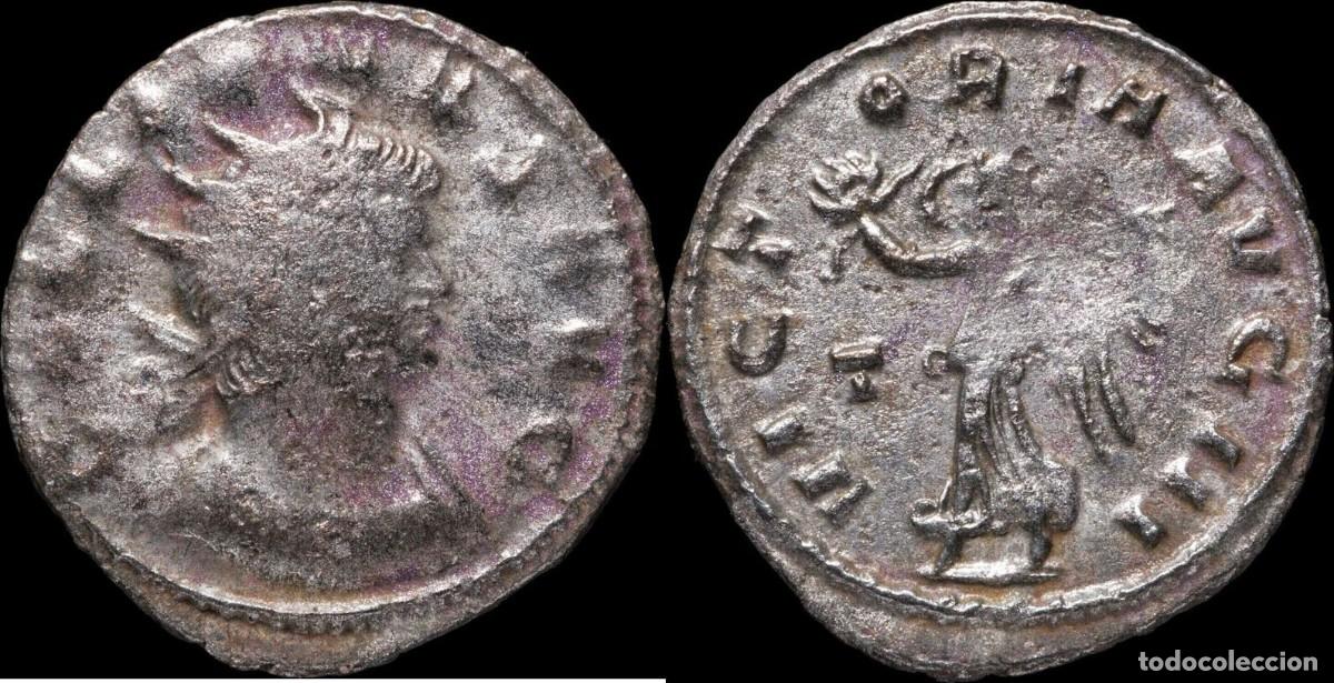 Monedas Imperio romano: Antoniniano de Galieno - VICTORIA AVG III - 20 mm / 2.97 gr.