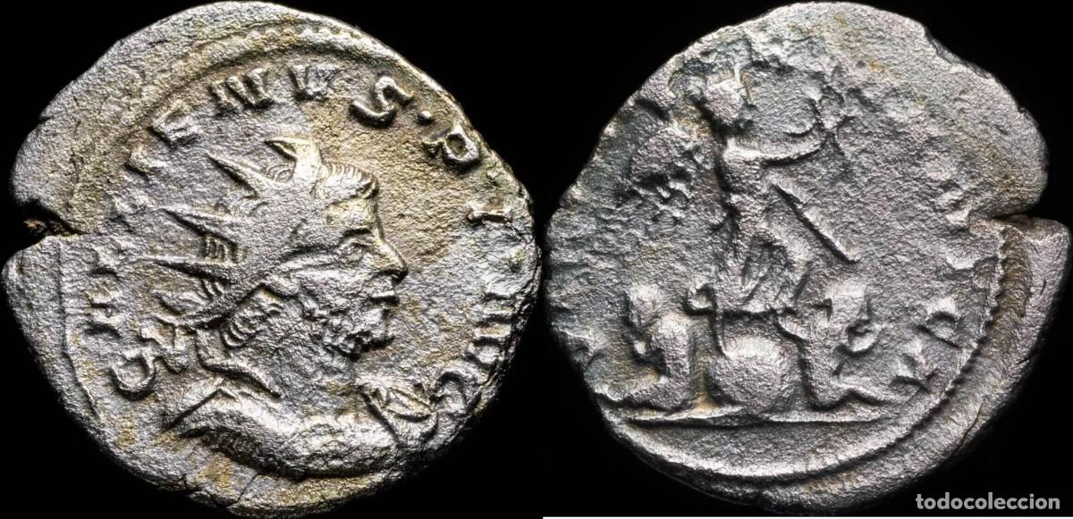 Monnaies Empire Romain: Antoniniano de Galieno -VICT GERMANICA - 22 mm / 3.09 gr.