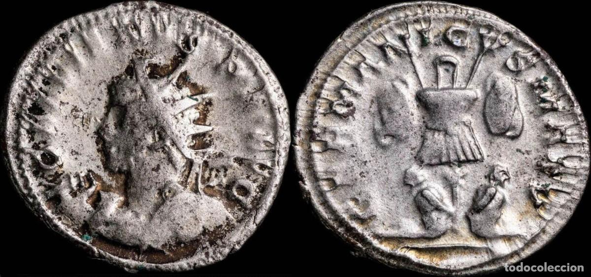 Monnaies Empire Romain: Antoniniano de Galieno - GERMANICVS MAX V - 23 mm / 4.07 gr.
