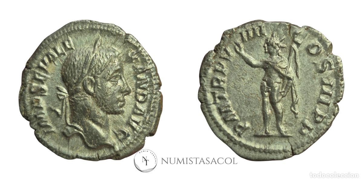 Monedas Imperio romano: NT / DENARIO ALEJANDRO SEVERO SOL (A1212) - Foto 3