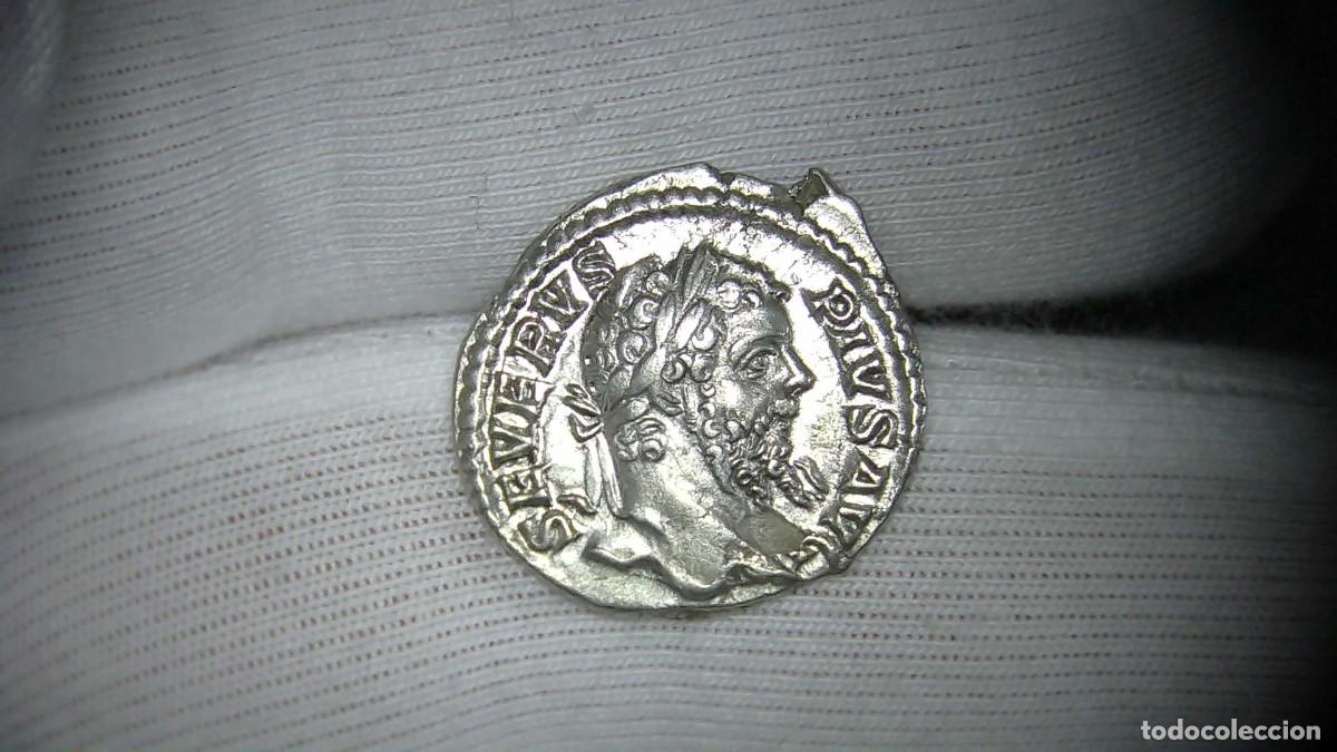 Monedas Imperio romano: Septimio Severo Denario, ''P M TR P XIIII COS III PP'' EBC