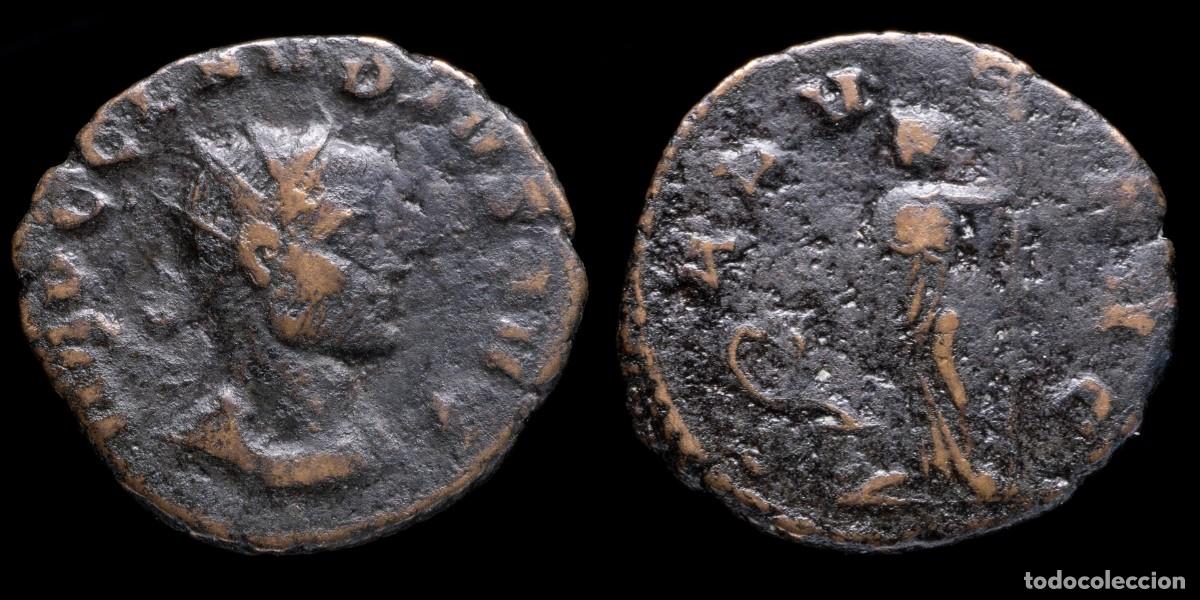 Monedas Imperio romano: Claudius II Antoninianus - SALVS AVG - 20 mm / 2,93 gr.