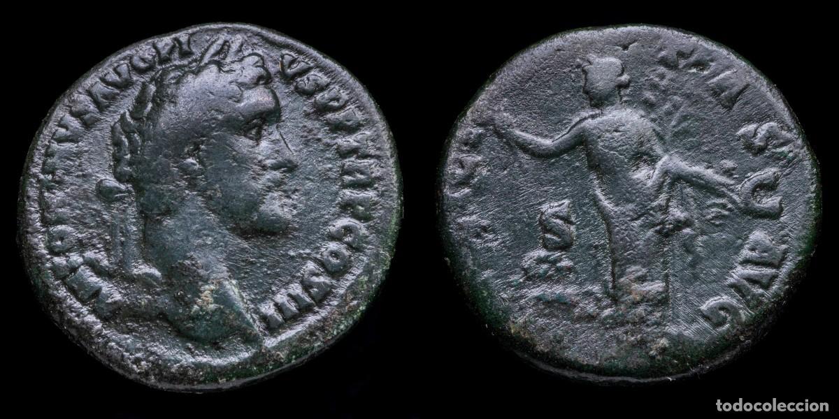 Monedas Imperio romano: Antoninus Pius As - FELICITAS AVG - 26 mm / 9,22 gr.