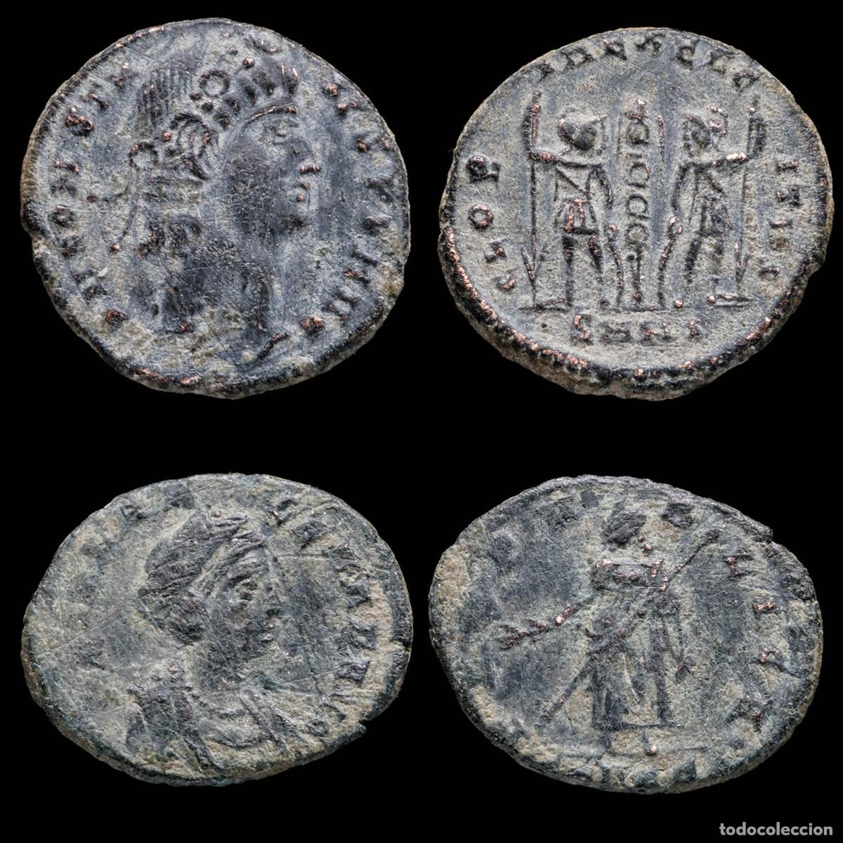 Monedas Imperio romano: Constantine I & Helena - GLORIA EXERCITVS, Nicomedia/PAX PVBLICA - 2 Coins Lot.