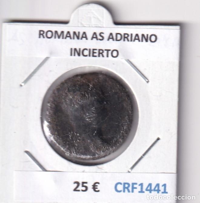 Monedas Imperio romano: CRF1441 MONEDA ROMANA AS ADRIANO INCIERTO