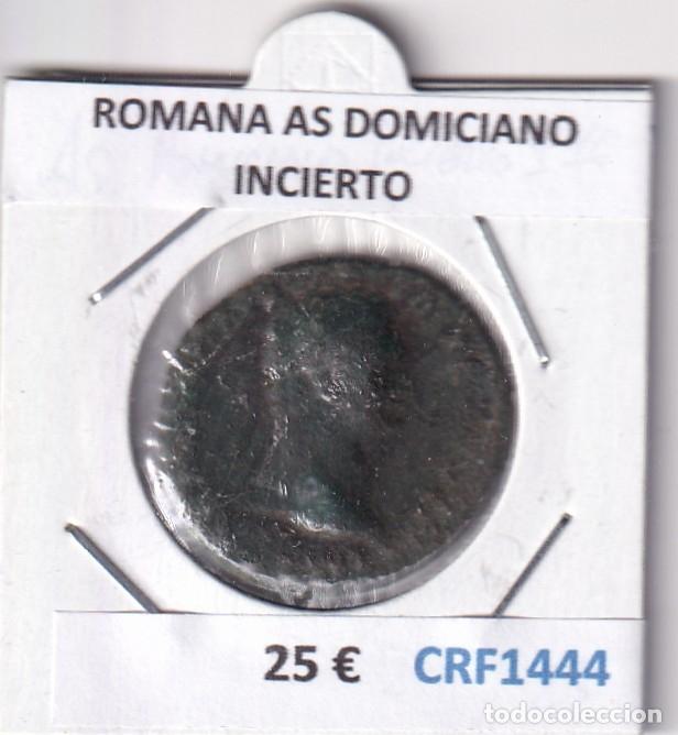 Monedas Imperio romano: CRF1444 MONEDA ROMANA AS DOMICIANO INCIERTO