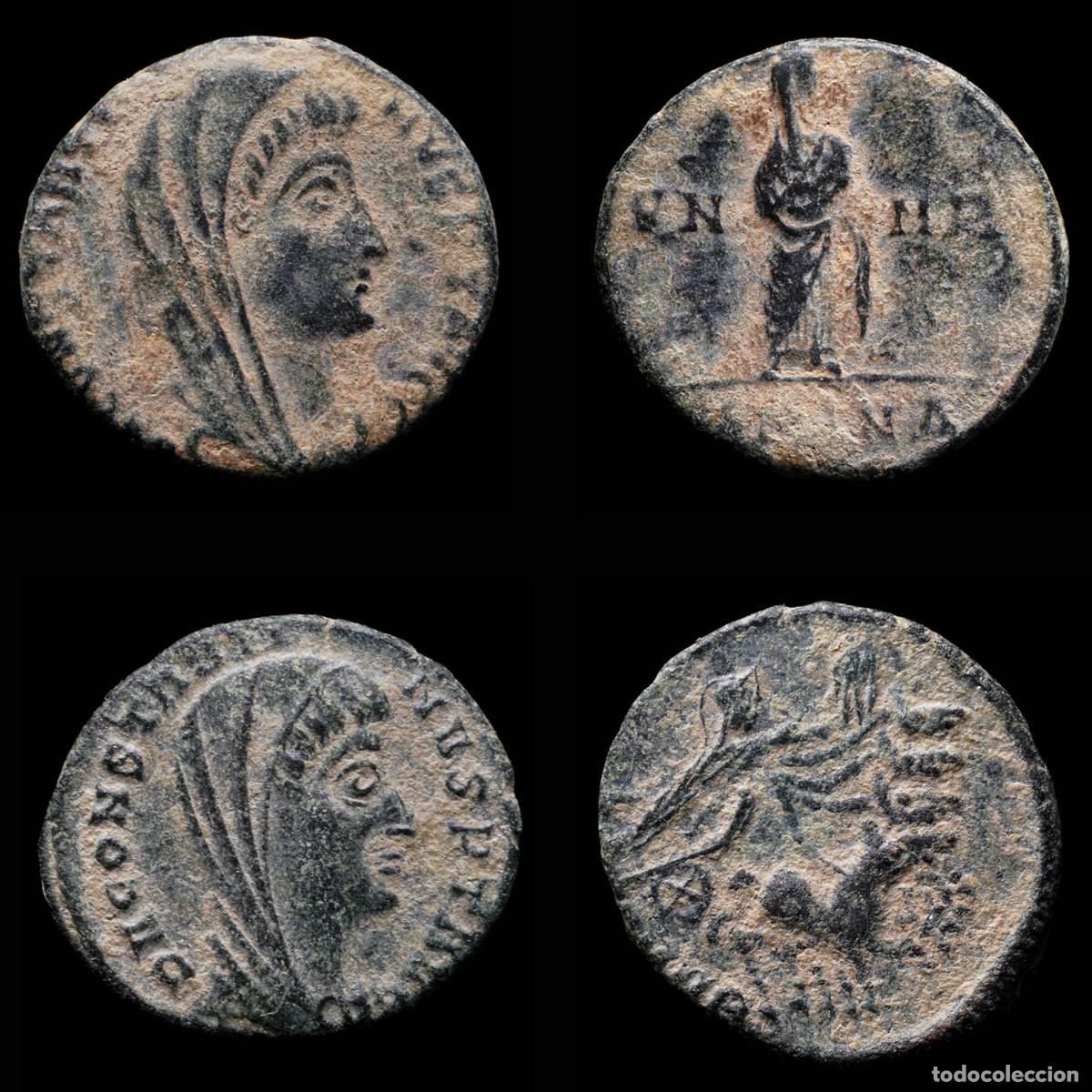 Monedas Imperio romano: Constantine I Commemorative Series - VN MR/ANEPIGRAPH - 2 Coins Lot.